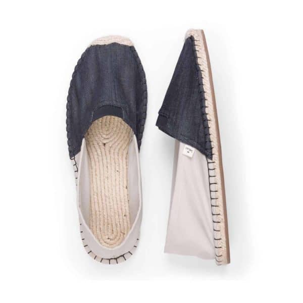 ExtraFit Eburnean Schwarze Espadrilles für Männer