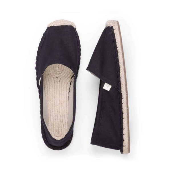 Classic Jet Black Espadrilles for Women