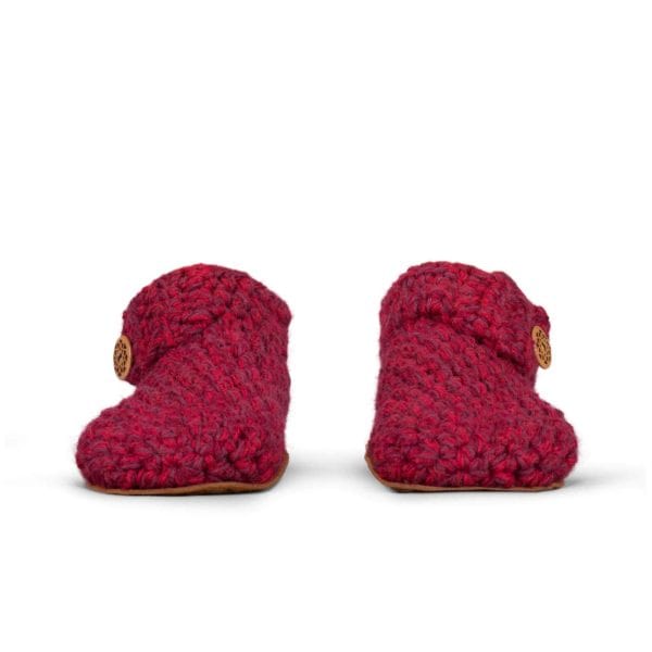 WIne Red Ankle Bootie Slippers