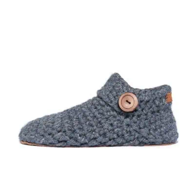 Charcoal Wool Bamboo Ankle Booties