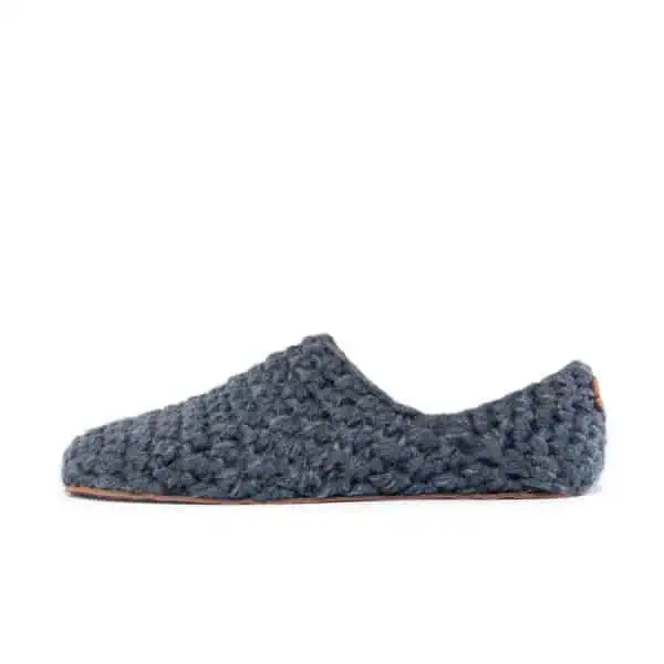 Original Charcoal Grey Wool Slippers for Men and Women