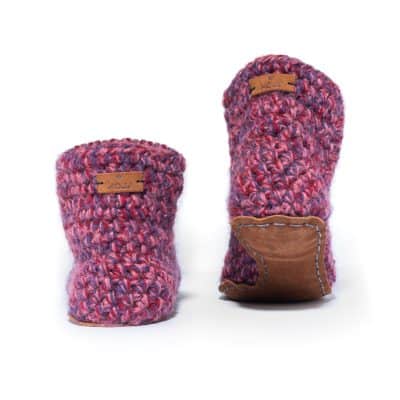 Heather Bamboo Wool Bootie Slippers