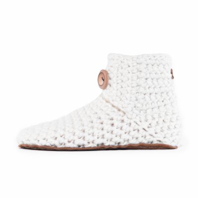 Snow Bamboo Wool Bootie Slippers