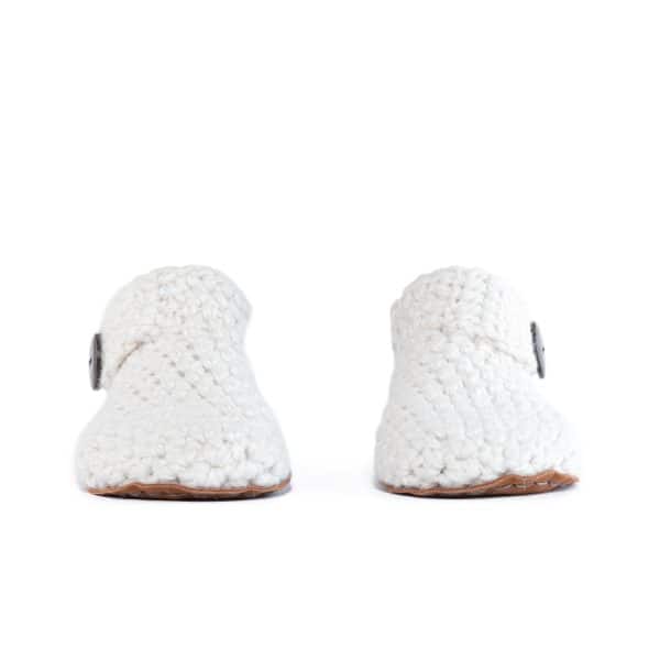 Snow White Low Top Wool Slippers for Men and Women