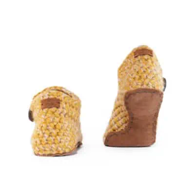 Butterscotch Wool Bamboo Ankle Booties