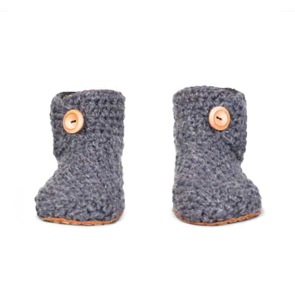 Floris van Bommel x KOW Bamboo Wool Slippers in Charcoal Grey