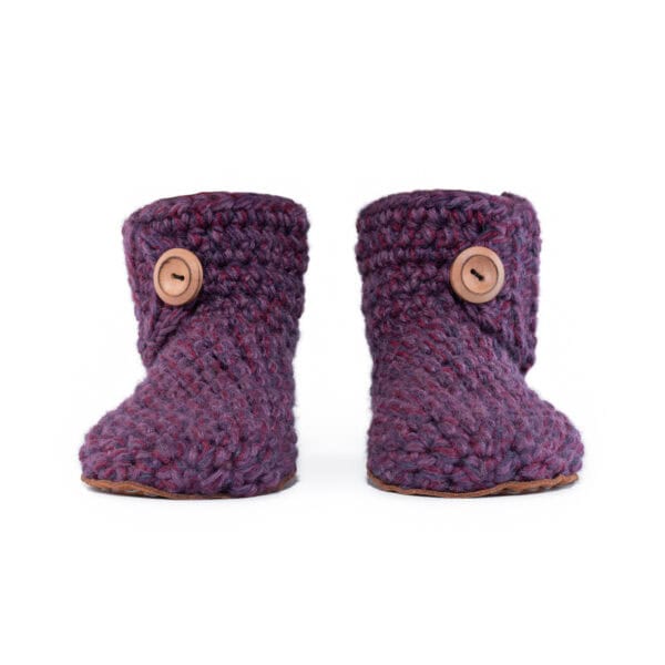 Lavender Purple Bamboo Wool Slippers for Men and Women