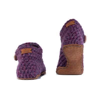 Lavender Bamboo Wool Slippers | Low Top