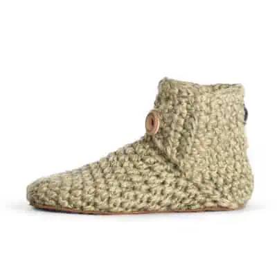 Exclusive Floris x KOW Bamboo Wool Slippers in Winter Moss