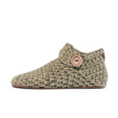 Winter Moss Bamboo Wool Ankle Booties