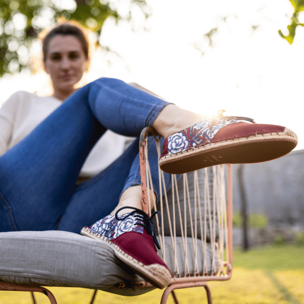 Red Desert Espadrille Lace Ups for Women by Kingdom of Wow