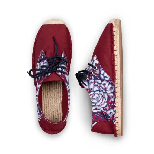 Red Desert Espadrilles Lace Ups for Women by Kingdom of Wow