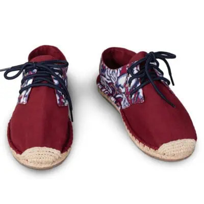 Red Desert Lace Up Espadrilles for Women