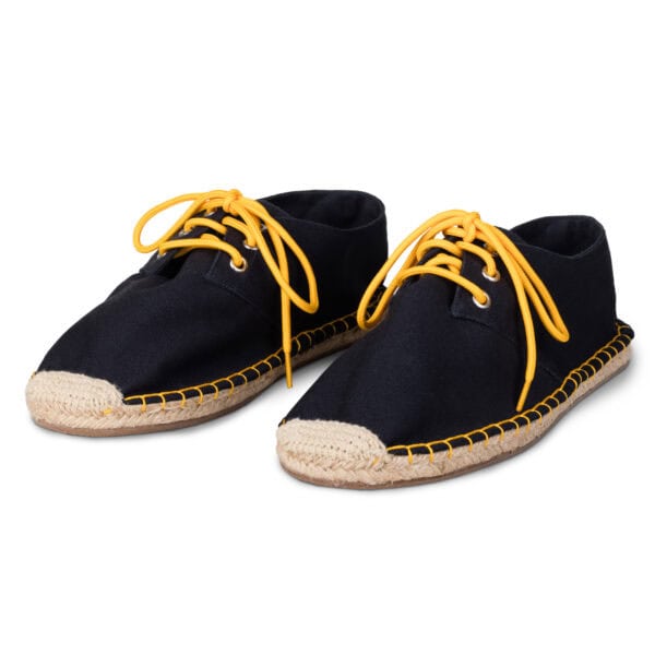 Men's Navy Blue Espadrille Lace Ups by Kingdom of Wow