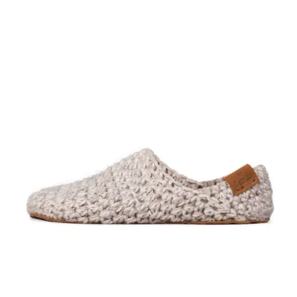 Handmade Wool Bamboo Summer Slippers in Chai for Men and Women