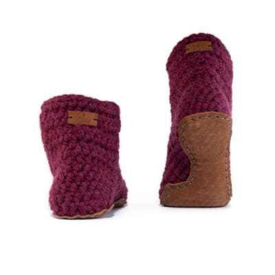 Mulberry Bamboo Wool Bootie Slippers
