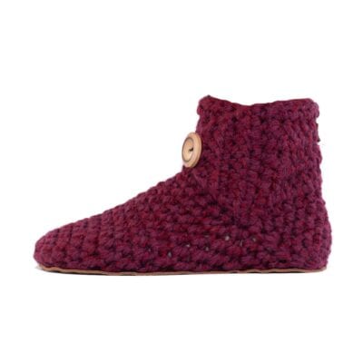 Mulberry Bamboo Wool Bootie Slippers