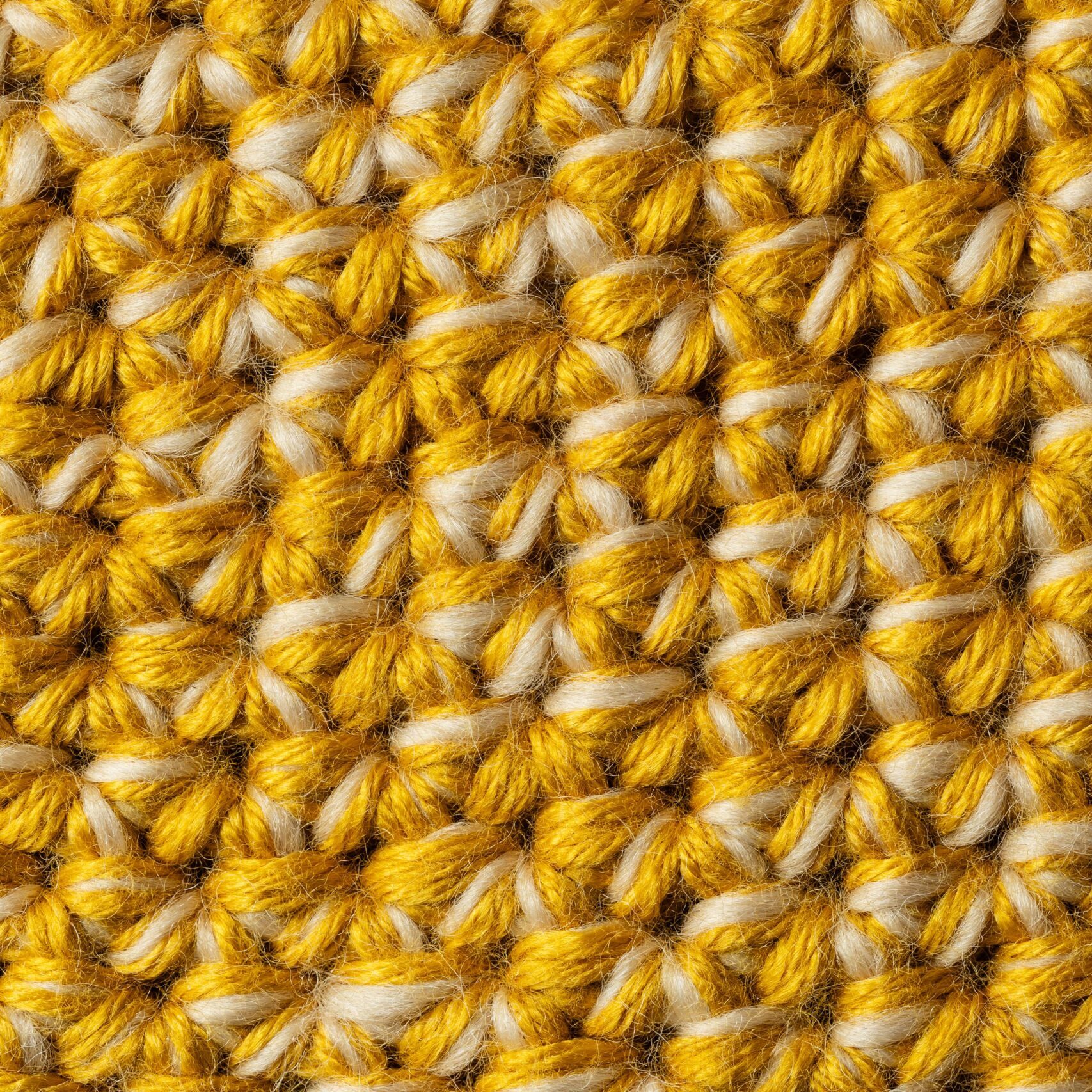 Crochet wool sample_butterscotch yellow